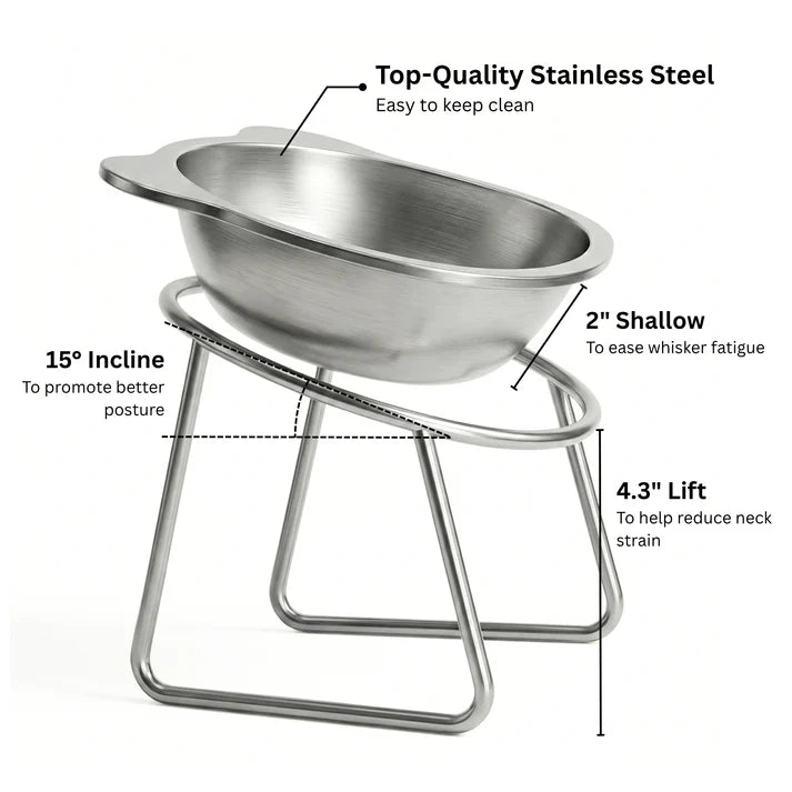 Rosvelta Neutral Neck Orthopedic Dog Feeder for Small Breeds